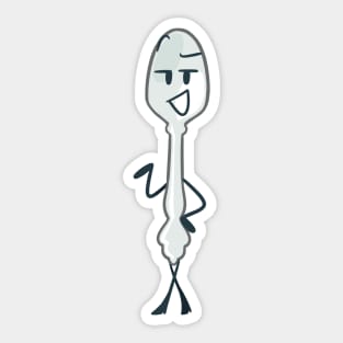 Silver Spoon (Inanimate Insanity) Sticker